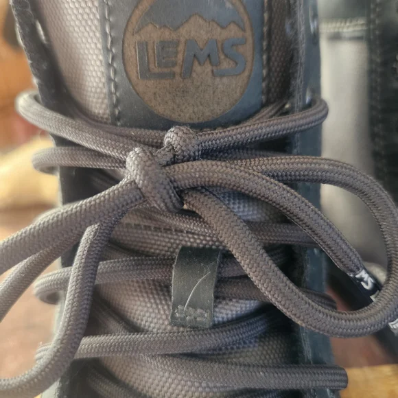 Men's Black and Gray Boots - Picture 3 of 7